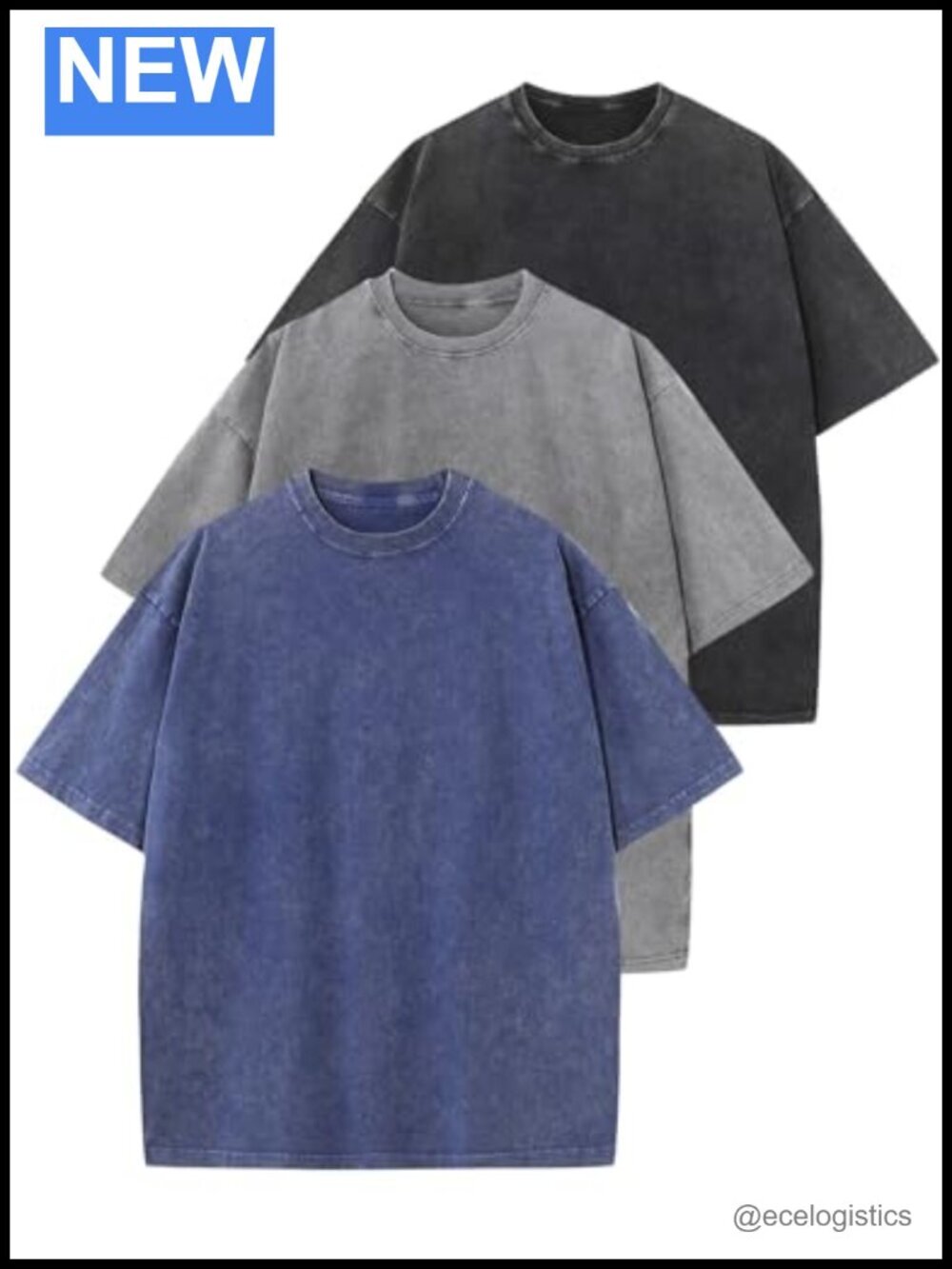 Men Oversized Vintage T Shirt Loose Fit Short Sleeve Streetwear Baggy Washed